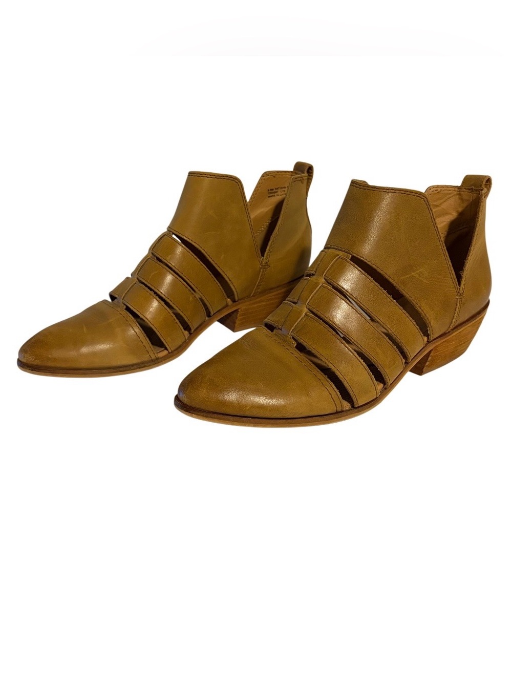 Frye Rubie Leather Cutout Bootie in Tobacco Size 8.5